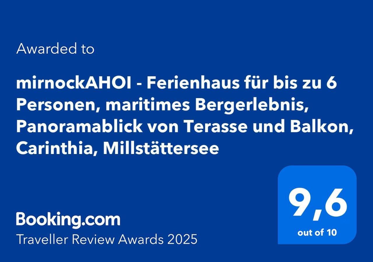 Mirnockahoi - Familienfreundliches Ferienhaus Fuer 4 Erwachsene, Maritimes Bergerlebnis, Panoramablick Von Terrasse Und Balkon, Carinthia, Millstaettersee Ferndorf Dış mekan fotoğraf